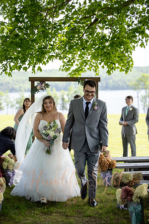 June Maine lake wedding ceremony in Athens