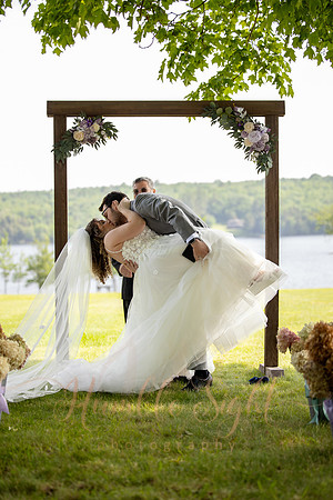 Fun wedding reception at Grace on the Lake in Maine